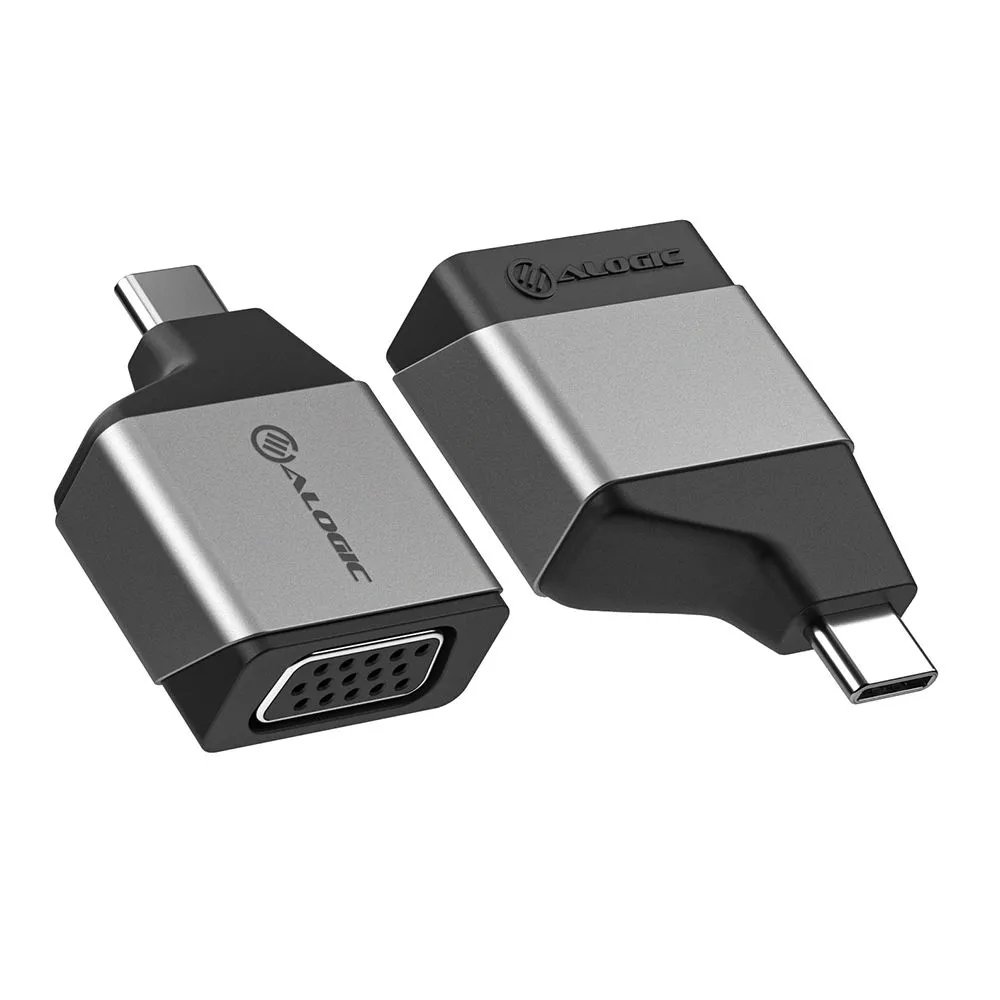 Alogic Ultra Mini, USB-C – VGA -adapteri, Harmaa