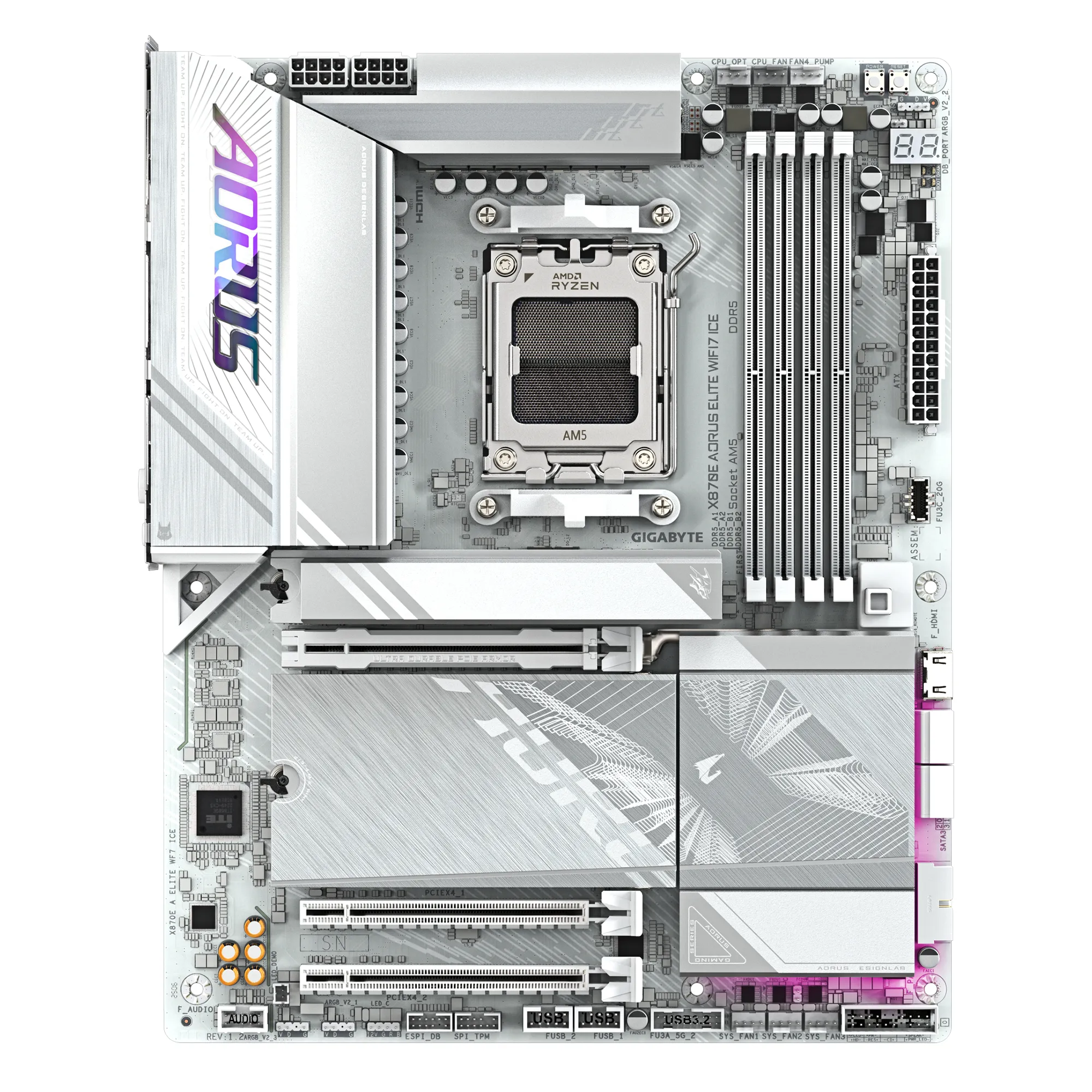 Gigabyte X870E Aorus Elite WIFI7 ICE Gen5 DDR5 AM5 ATX -emolevy