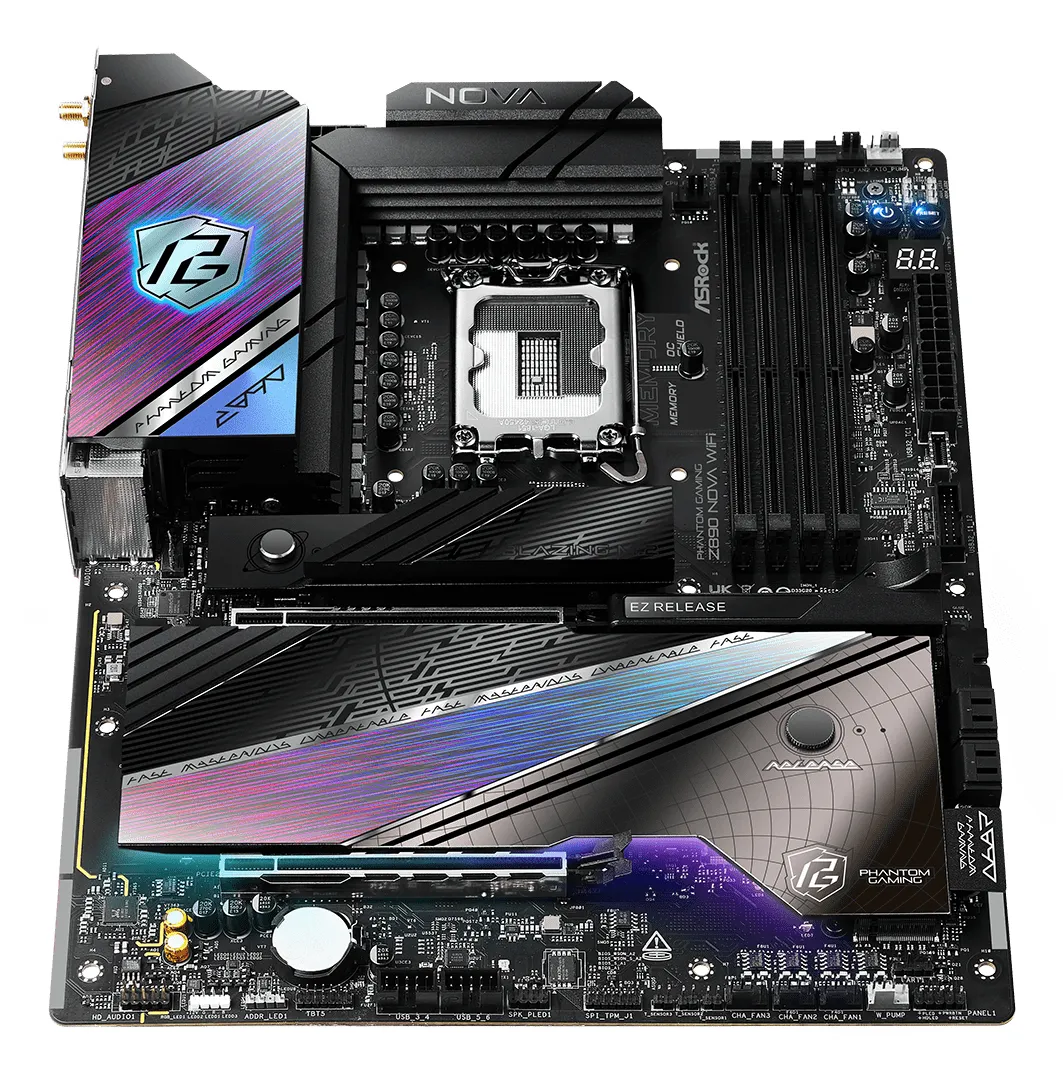 ASRock Phantom Gaming Z890 Nova WiFi 7 LGA1851 ATX - moderkort