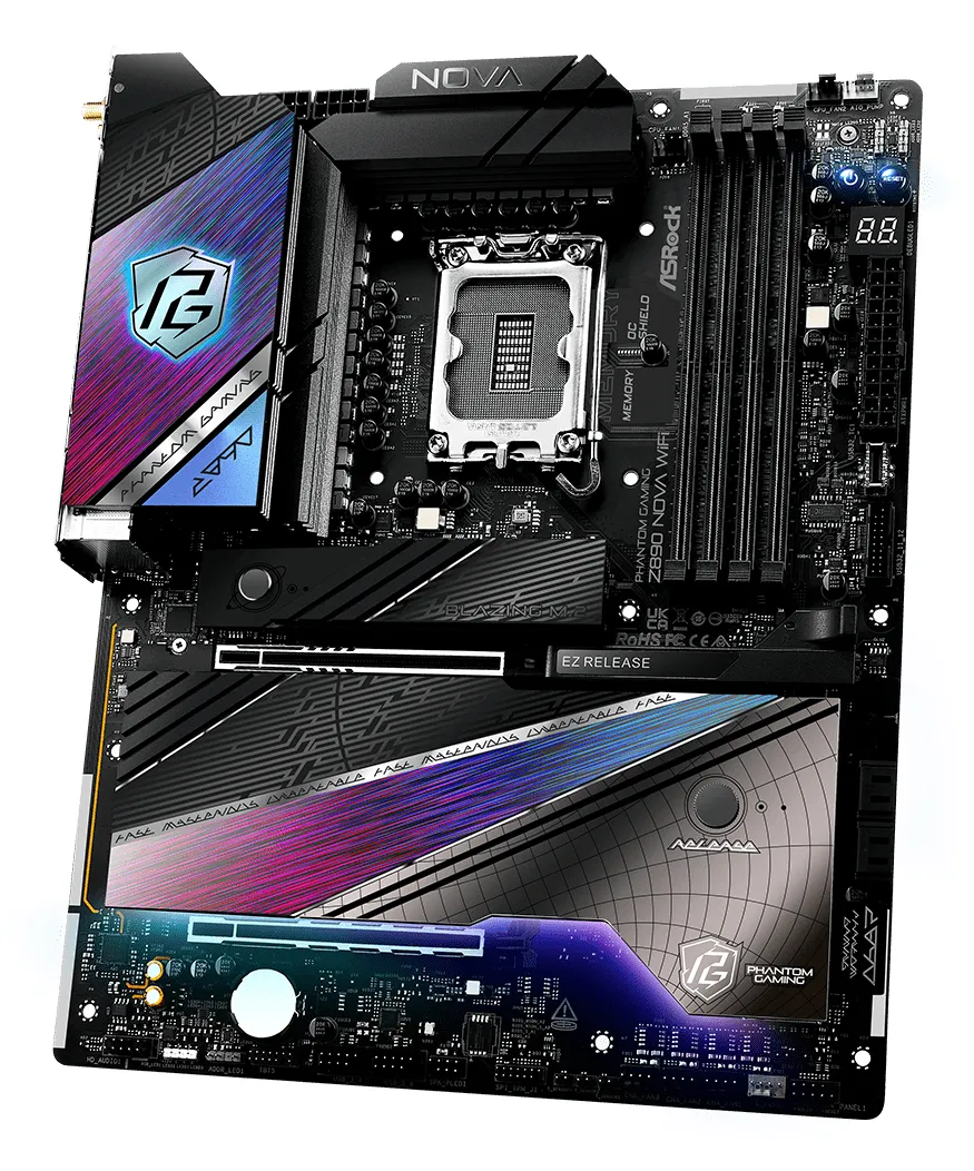 ASRock Phantom Gaming Z890 Nova WiFi 7 LGA1851 ATX - moderkort