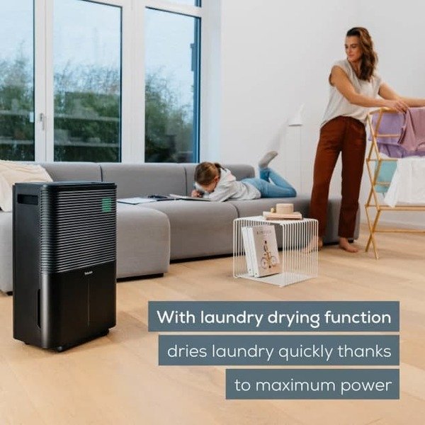 Beurer LE 250 Air Dehumidifier, Black, 20 liters per 24 hours, 60 square meters, 4 liters