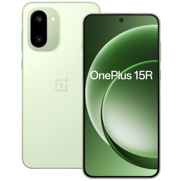 Bundle OnePlus 15R 12/256Gt Android -puhelin, Mint Breeze + Laturi + Kotelo + OnePlus 15R Sandstone Magnetic Case