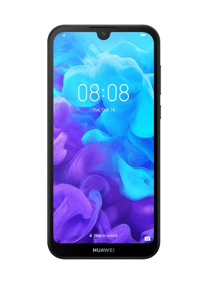 Huawei Y5 (2019) 16 GB/2 GB -Android-puhelin, Musta