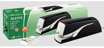 Leitz 5533 s&auml;hk&ouml;nitoja musta kapasiteetti 20ark.