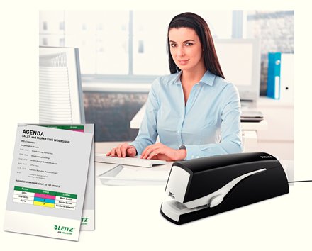 Leitz 5533 s&auml;hk&ouml;nitoja musta kapasiteetti 20ark.