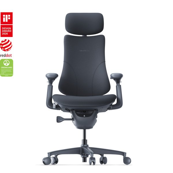LiberNovo Omni Dynamic Ergonomic Office Chair, Graphite Gray