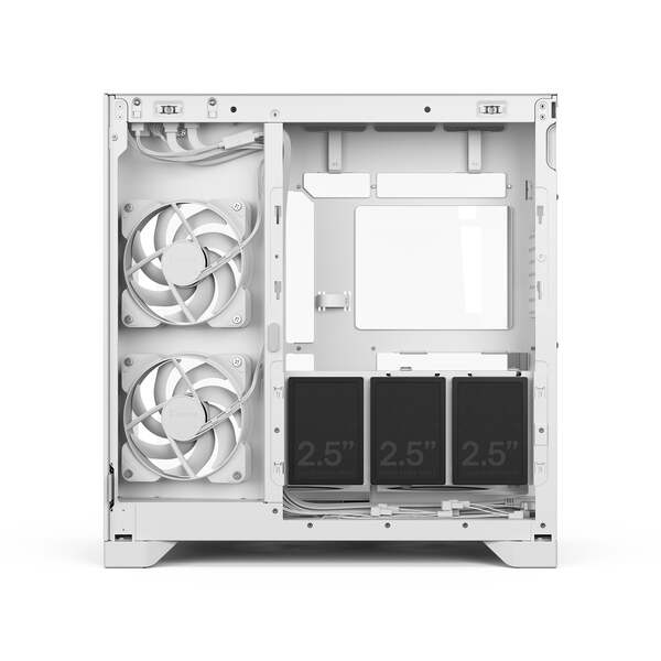 Fractal Design Pop 2 Vision Midi-Tower Case with RGB lighting and window, White RGB