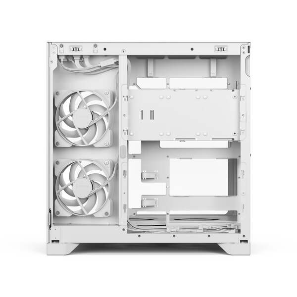 Fractal Design Pop 2 Vision Midi-Tower Case with RGB lighting and window, White RGB
