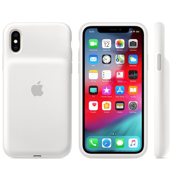 Apple iPhone XS Smart Battery Case - valkoinen