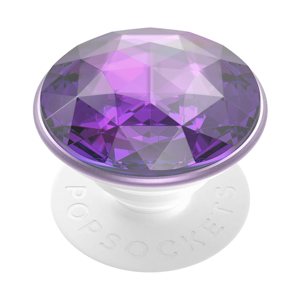 POPSOCKETS Disco Crystal Orchid Avtagbart Grip med St&auml;llfunktion Premium