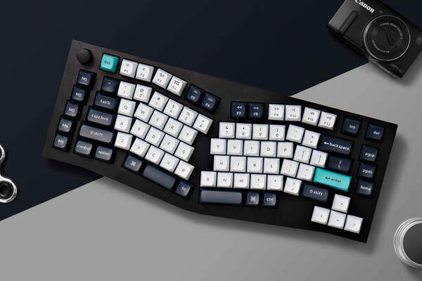 Keychron Q10 Max 75% Alice -langaton mekaaninen ergonominen pelin&auml;pp&auml;imist&ouml;, Gateron Jupiter Brown, Carbon Black