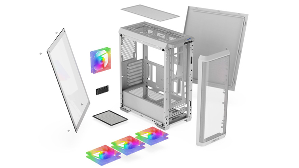 SilentiumPC Ventum VT4V Evo TG ARGB White chassis