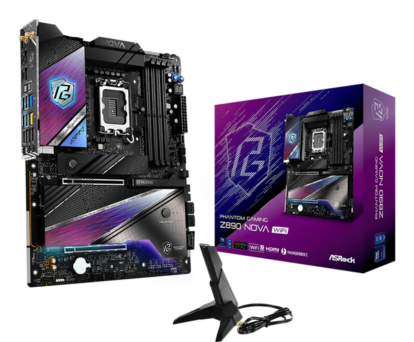 ASRock Phantom Gaming Z890 Nova WiFi 7 LGA1851 ATX - motherboard