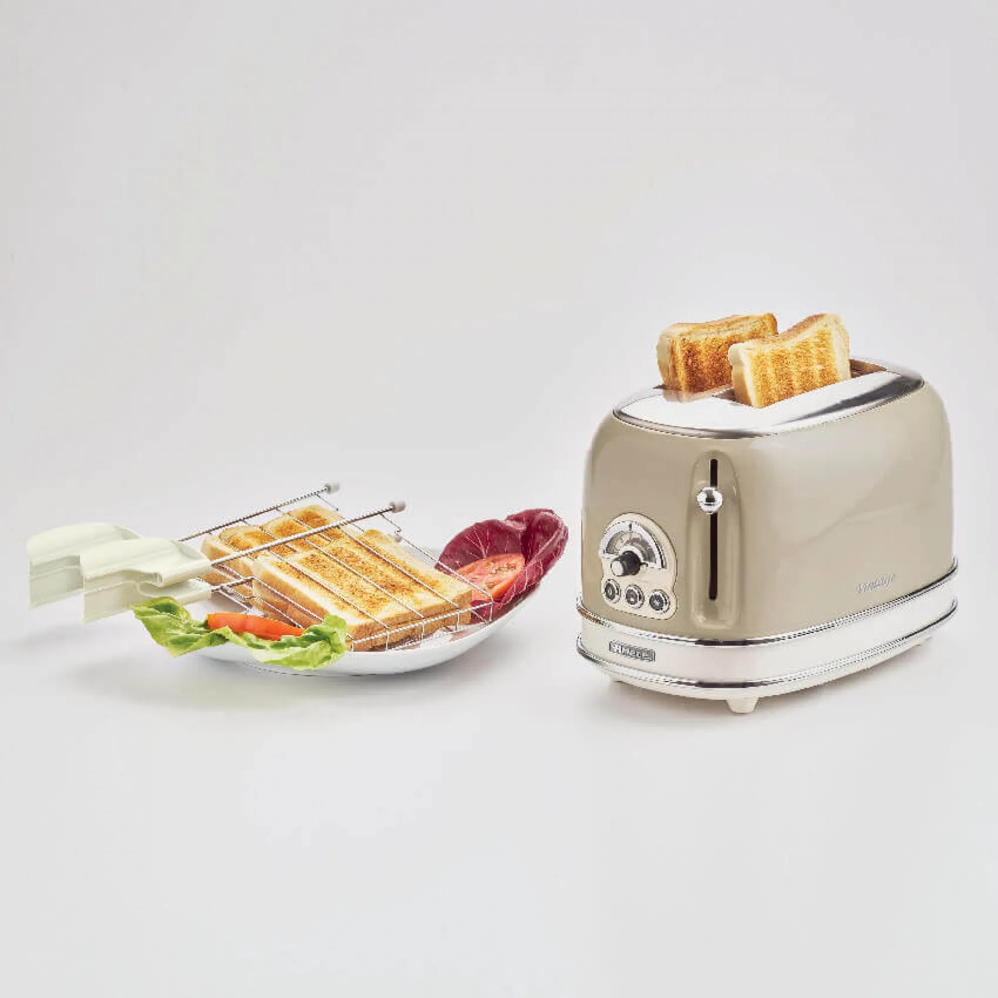 Ariete Vintage 0155 toaster, 2 slices, Beige