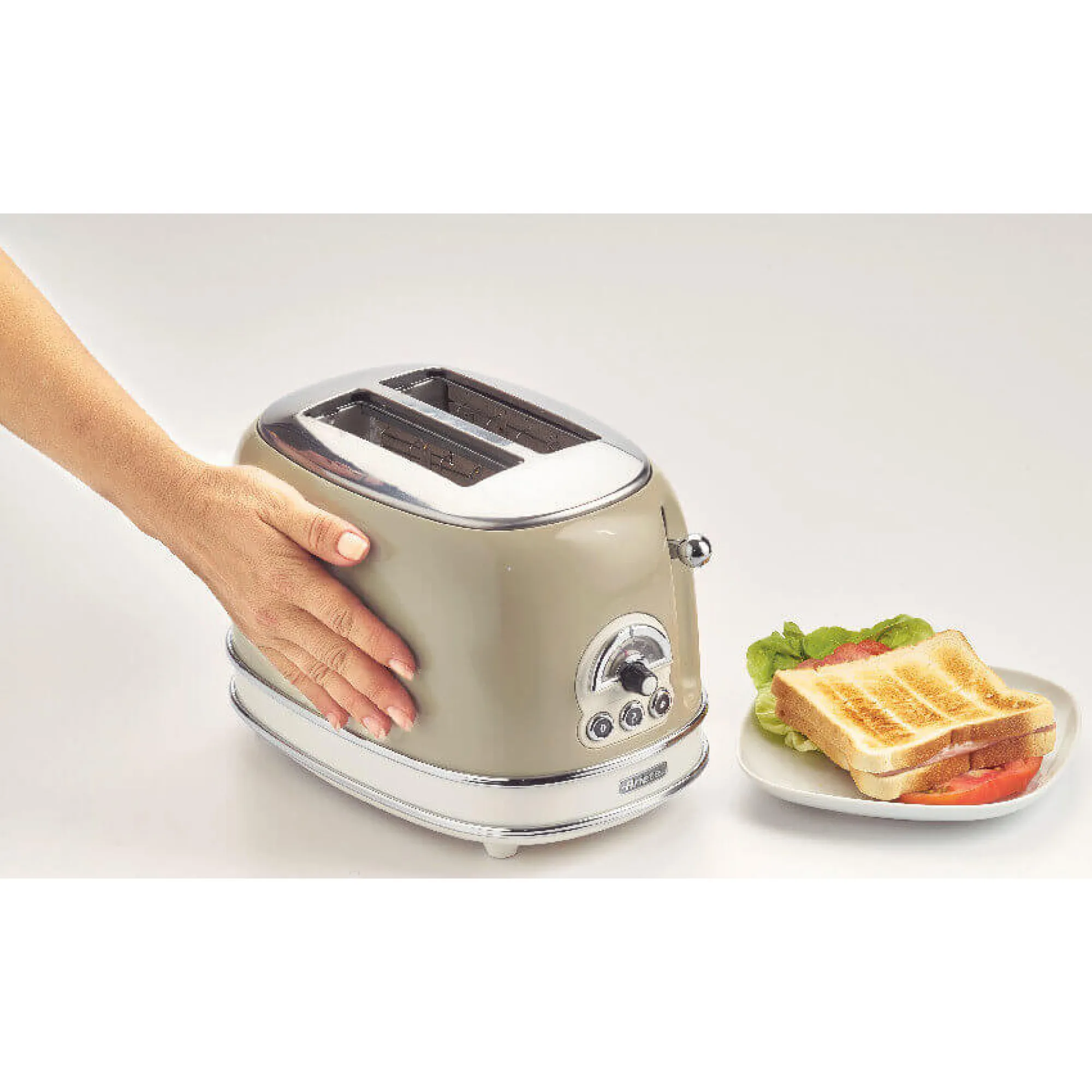 Ariete Vintage 0155 toaster, 2 slices, Beige