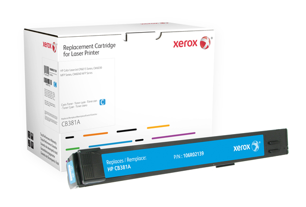 Xerox - Sinivihre&auml; - v&auml;riainekasetti (vastaavuus: HP CB381A) malleihin HP Color LaserJet CM6030, CM6040, CP6015
