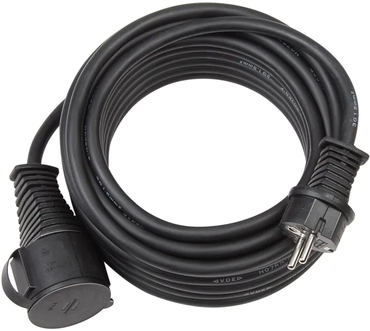 Brennenstuhl extension cable for building site IP44, 25m, Black