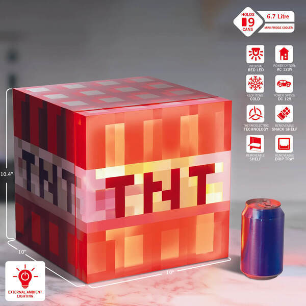Ukonic Minecraft TNT Block Minijääkaappi