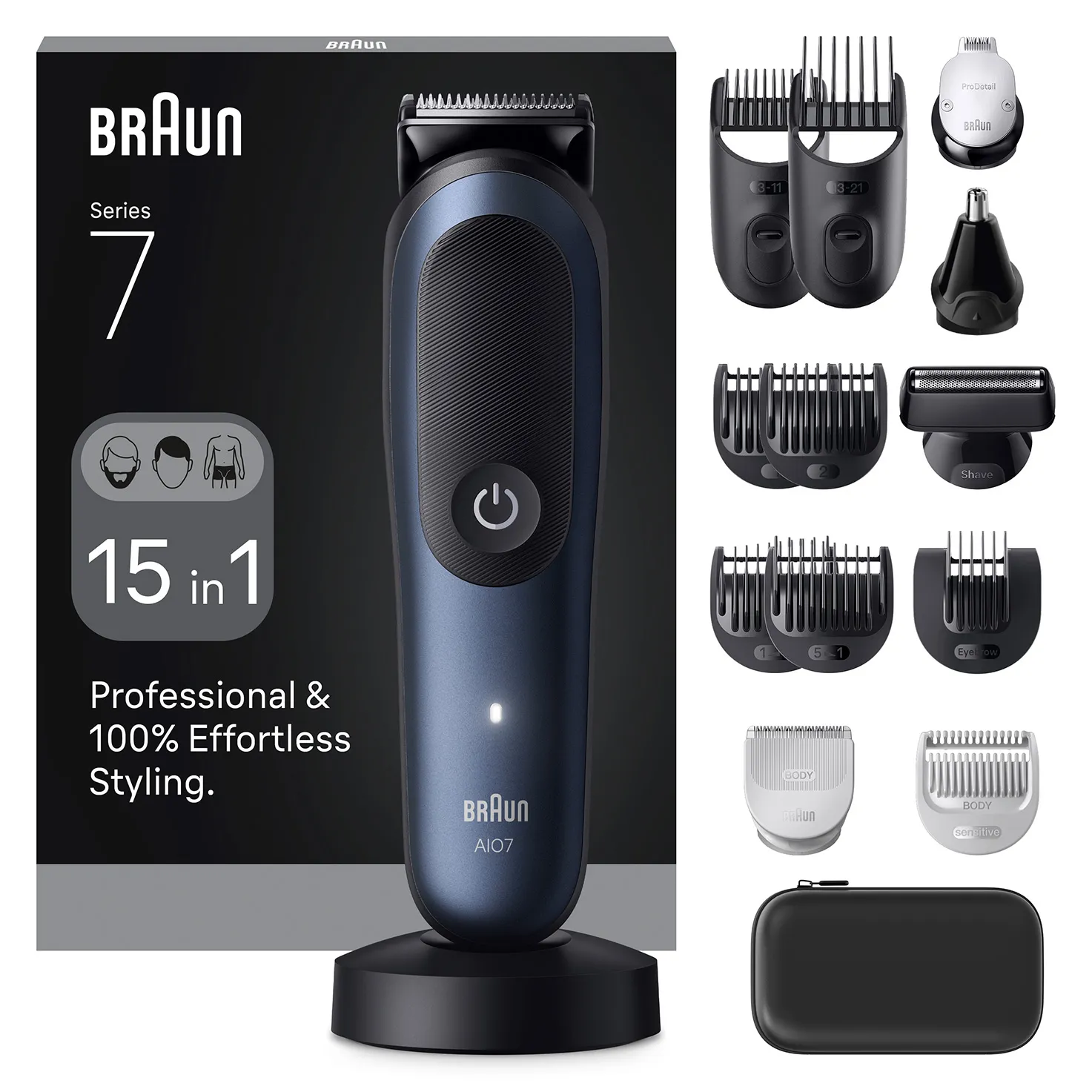 Braun All-in-One Series 7 245043 - multitrimmer, m&ouml;rkbl&aring;