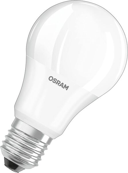 OSRAM LED Standard E27 Dimmable Frosted Bulb 60 Watt Equivalent 2700 Kelvin Warm White