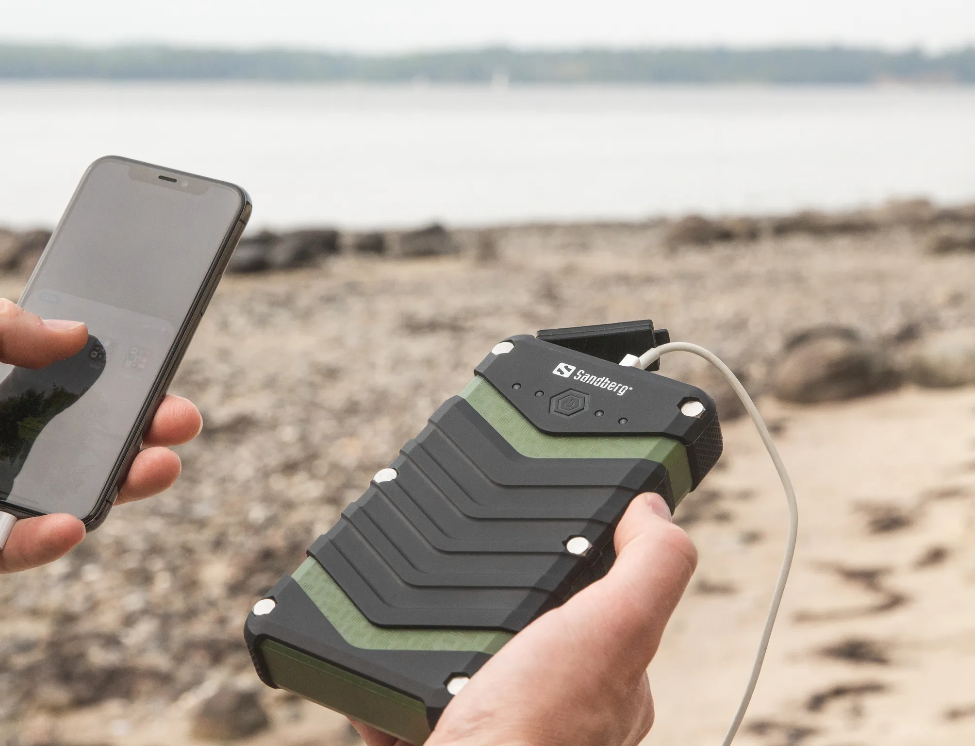 Sandberg Survivor - powerbank, 20100 mAh, Black/Green