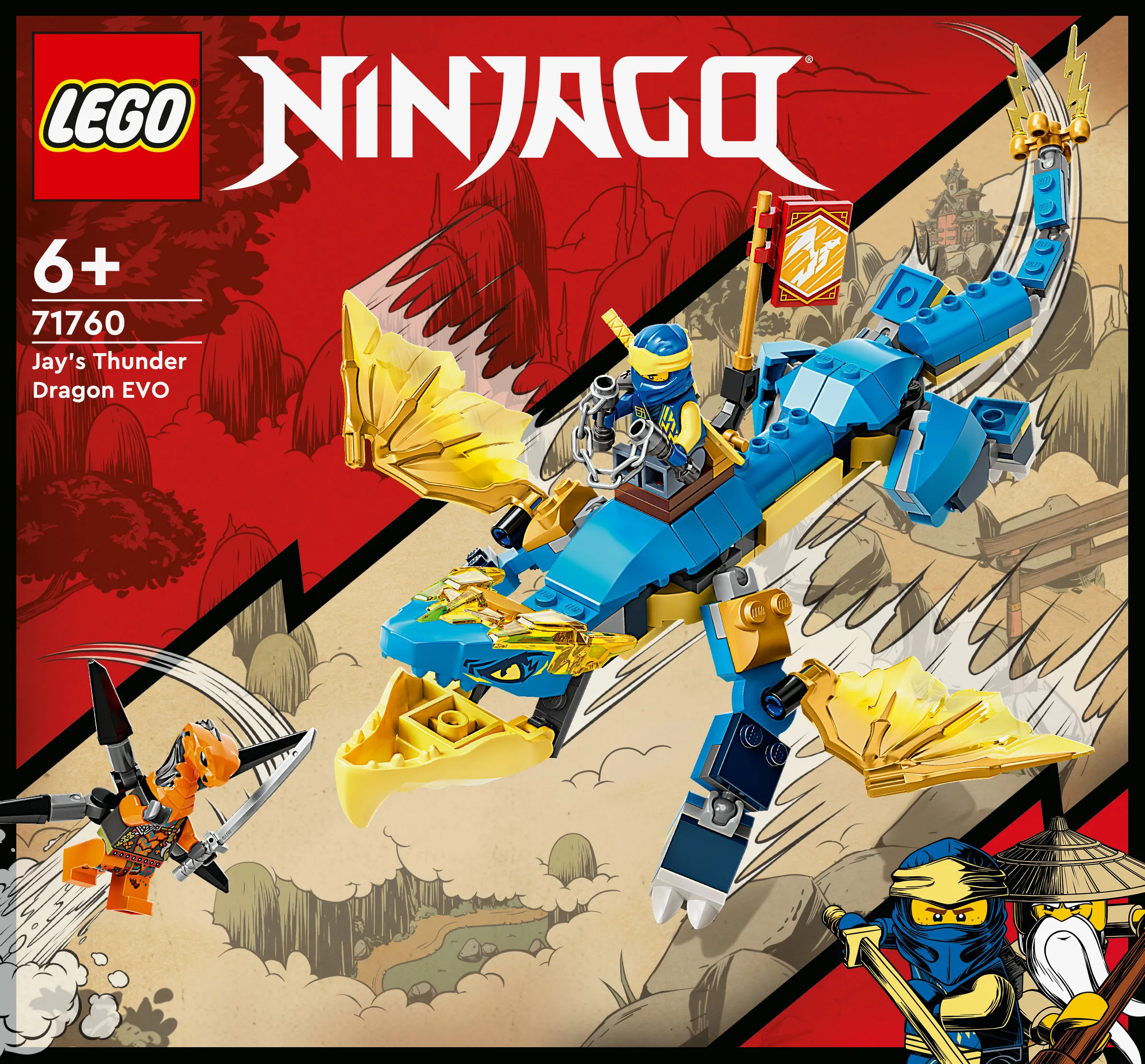 Lego Ninjago -Evoluutio: Jayn ukkoslohik&auml;&auml;rme 71760