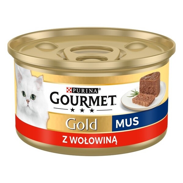 Purina Gourmet Gold Beef in Sauce, Wet food for cats, Adult, 85g