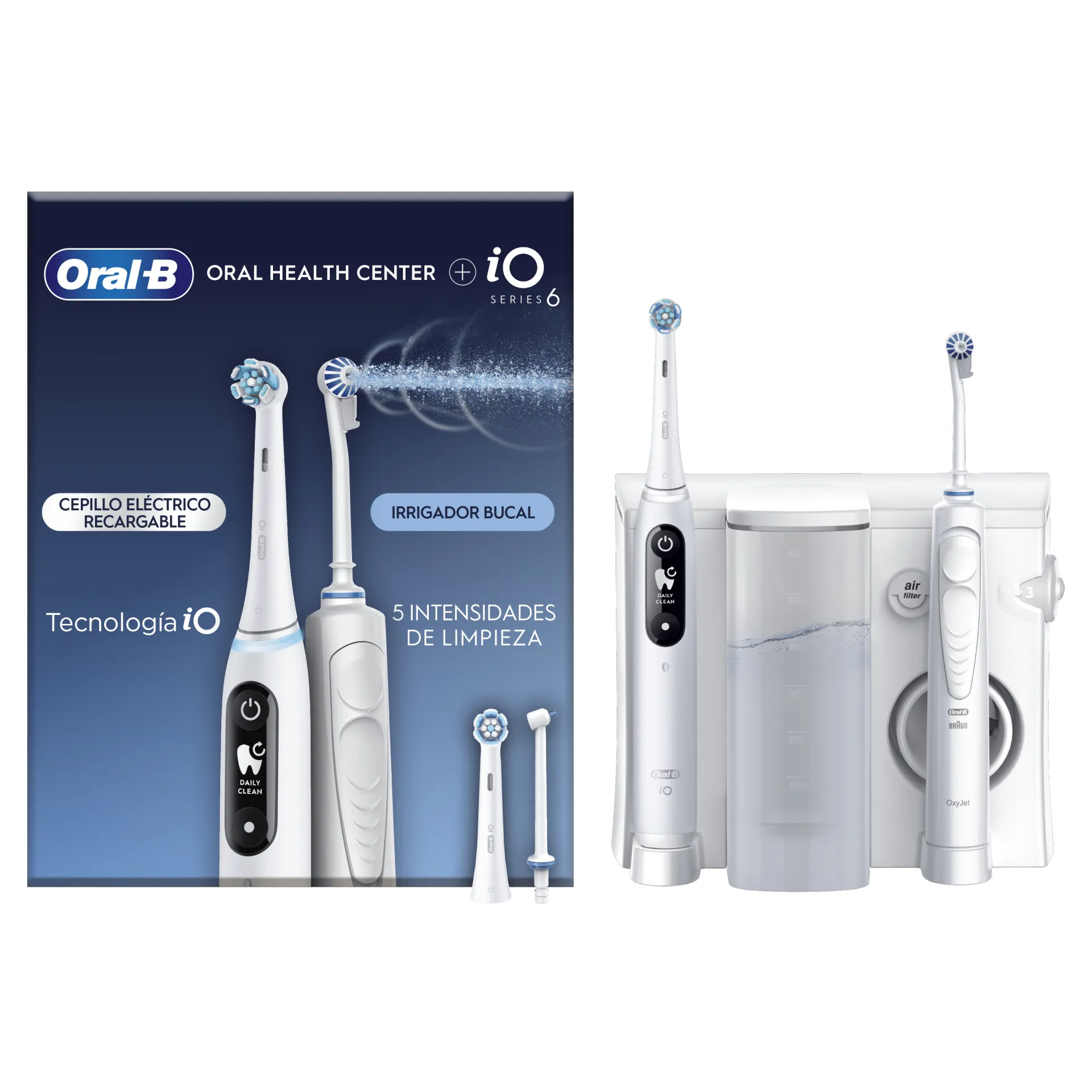 Oral-B iO6 & OxyJet Electric Toothbrush, White
