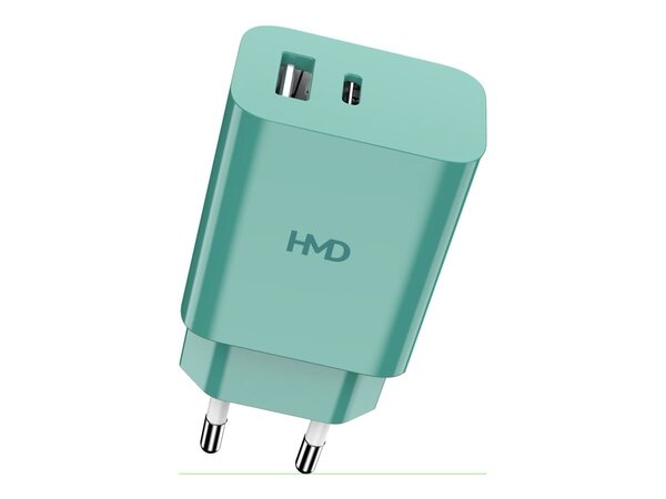 HMD Dual Port Wall Charger 30W Green