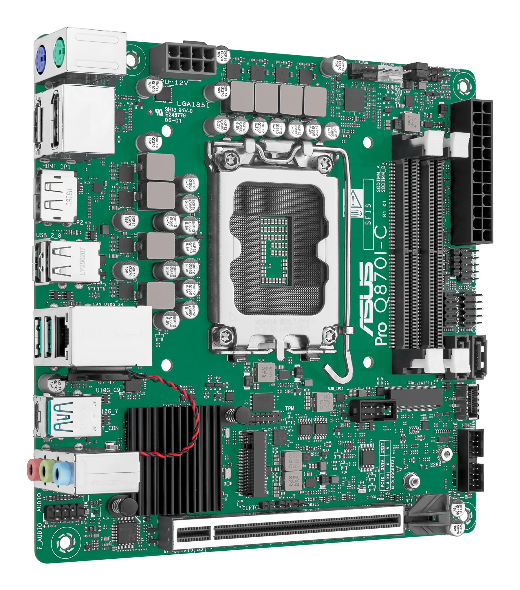 ASUS Pro Q870I-C-CSM LGA1851 Mini-ITX Motherboard