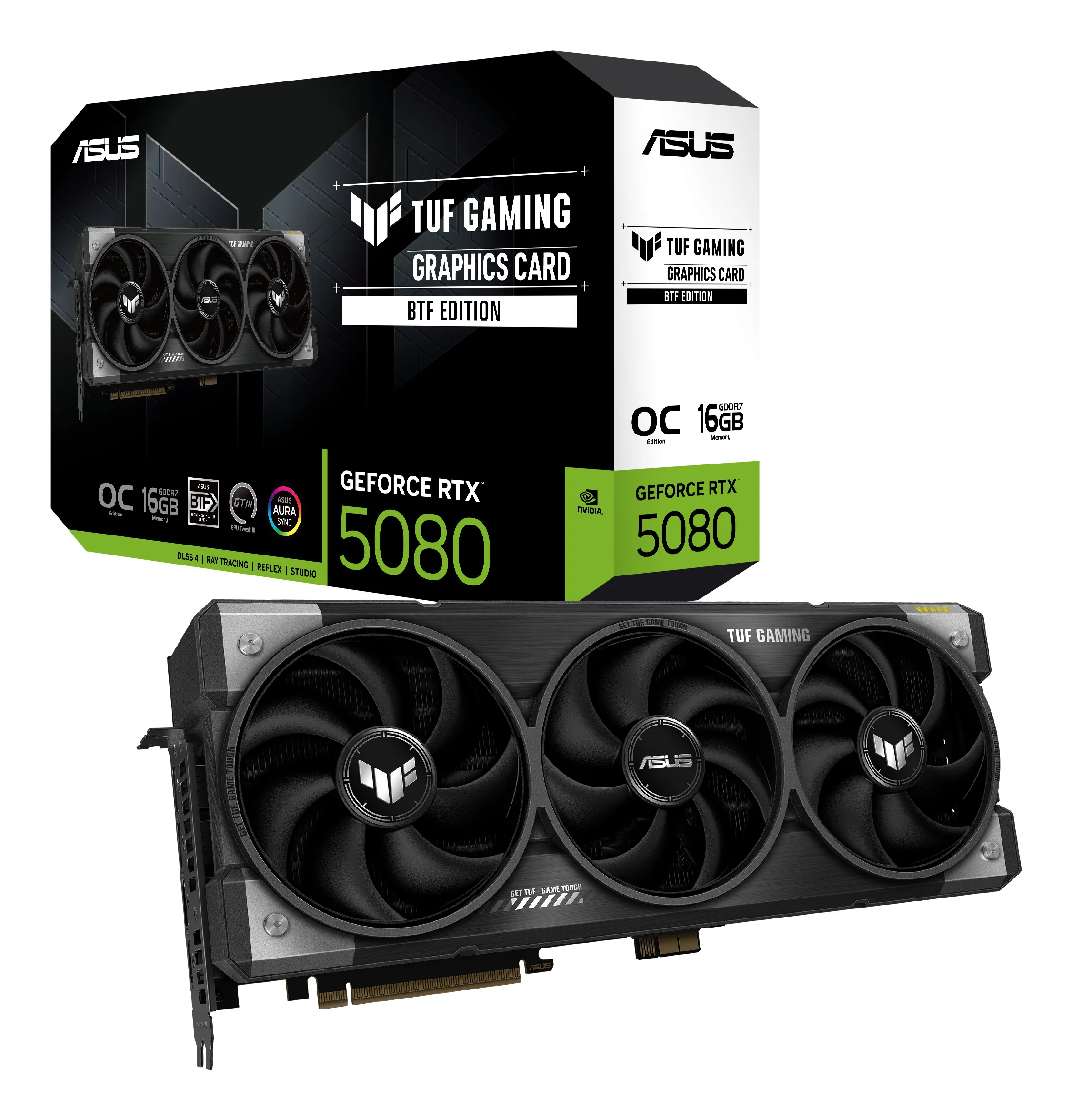 Asus GeForce RTX 5080 TUF Gaming BTF OC 16GB Graphics Card