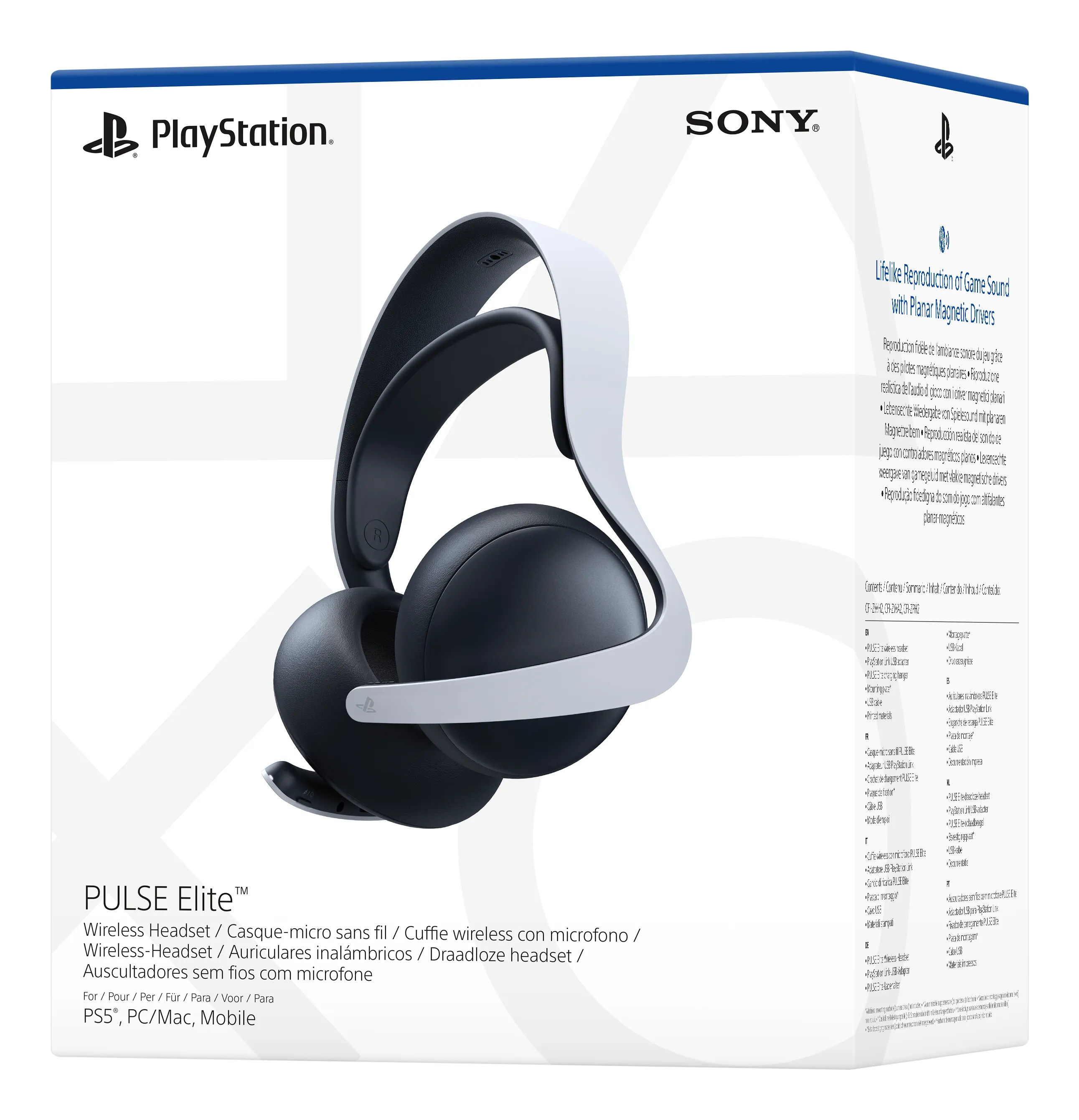 Sony PULSE Elite Wireless Gaming Headset, White