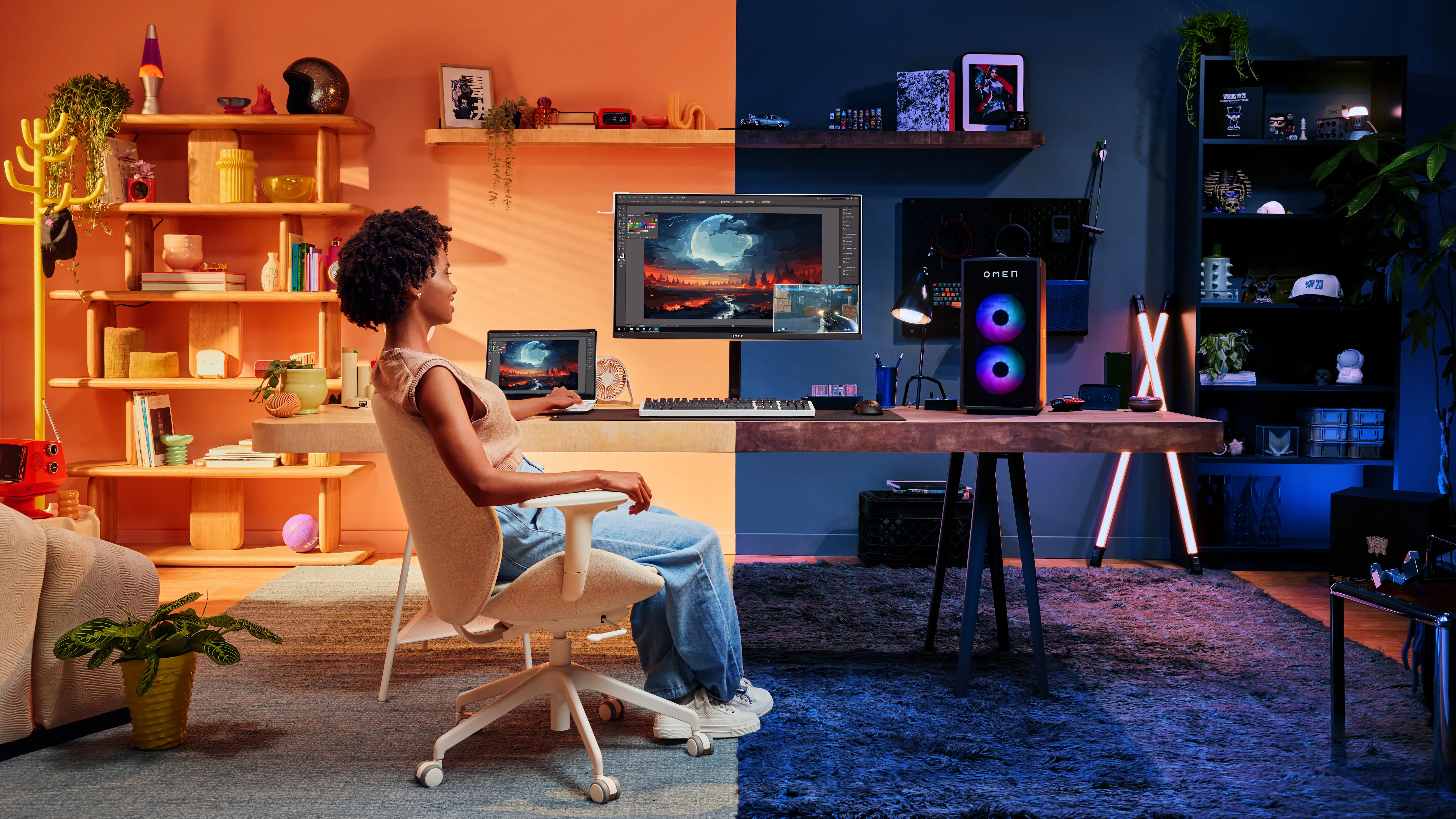 HP OMEN Transcend 32 32" 4K UHD, OLED, 240Hz Gaming Monitor with USB-C hub