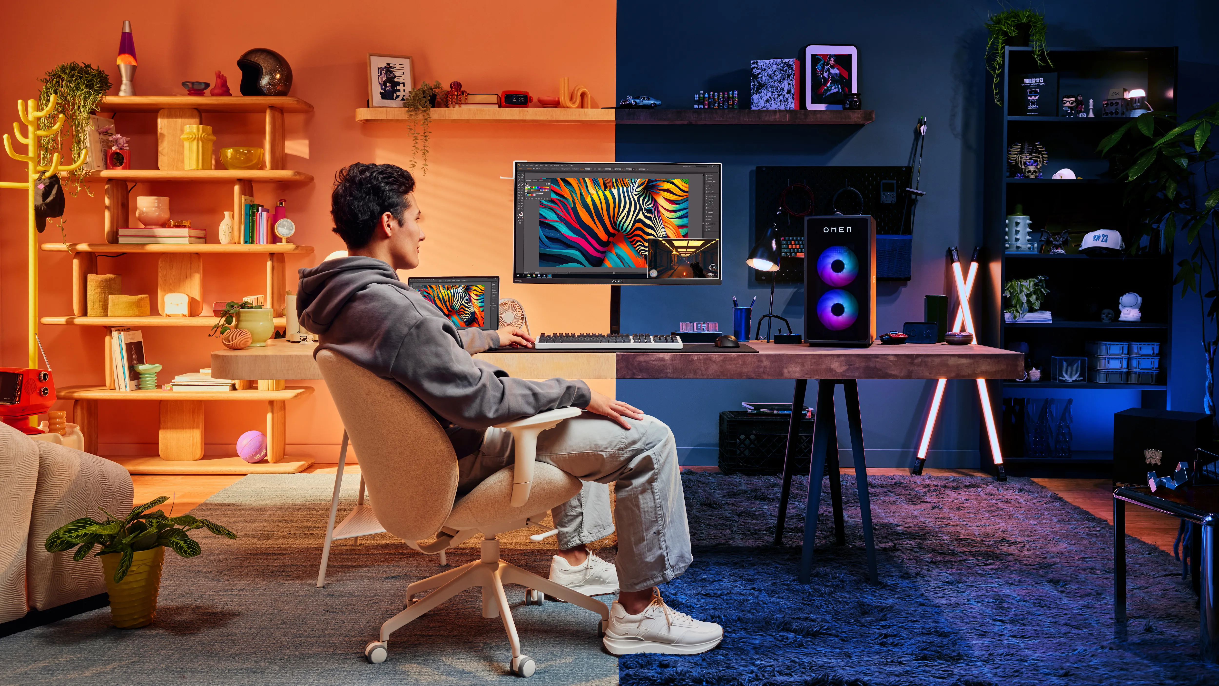 HP OMEN Transcend 32 32" 4K UHD, OLED, 240Hz Gaming Monitor with USB-C hub