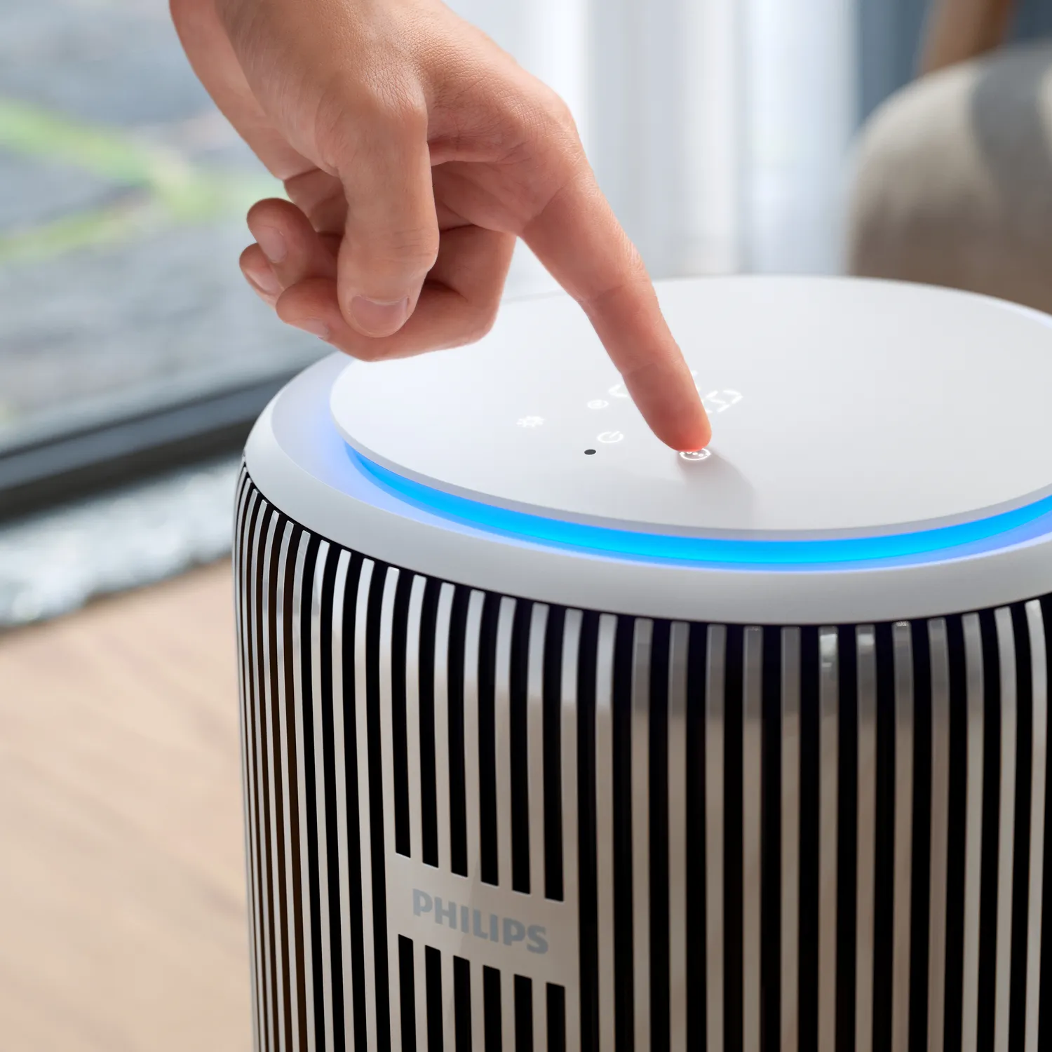 Philips PureProtect 3200 Series Smart Air Purifier AC3220/10 - Silver, Arctic White