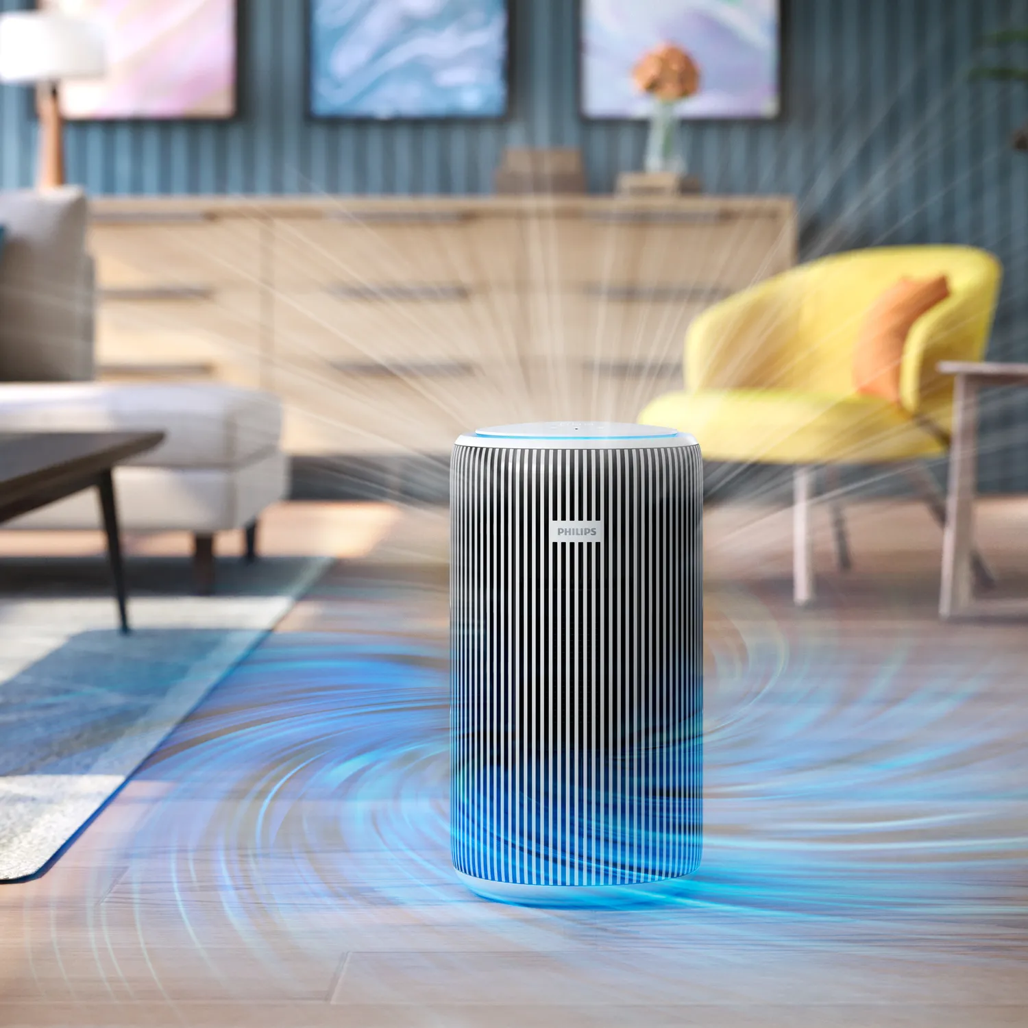 Philips PureProtect 3200 Series Smart Air Purifier AC3220/10 - Silver, Arctic White