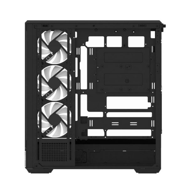 AeroCool P500B Digi Midi-Tower Case with window and RGB lighting, Black