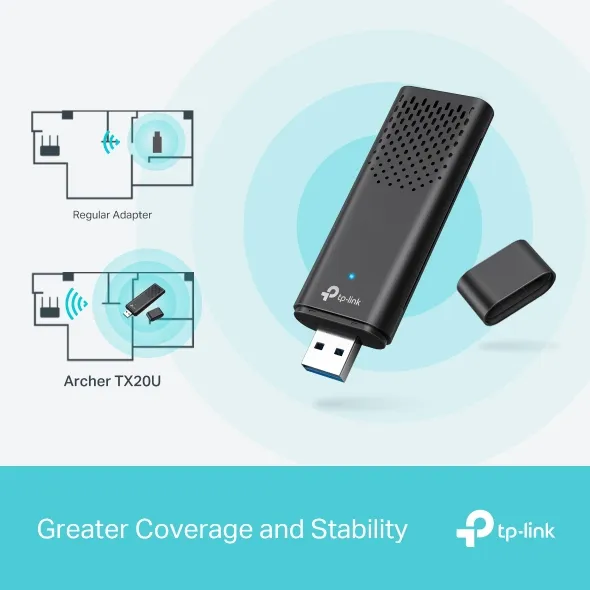 TP-Link AX1800 Dual-Band Wi-Fi 6 USB Adapter /Archer TX20U