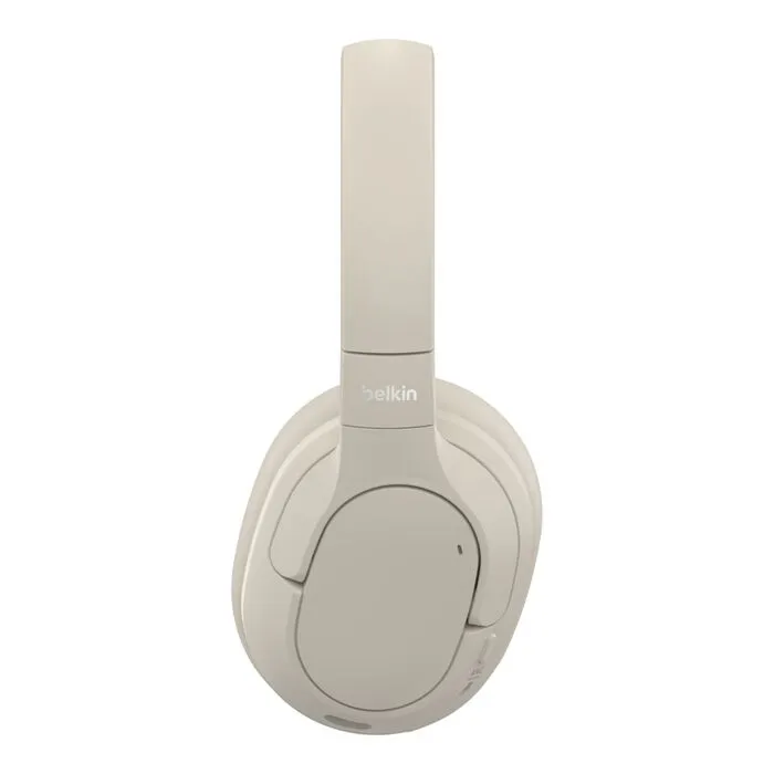 Belkin SoundForm Isolate Noise Cancelling Over-Ear Headphones -kuulokkeet, Hiekka
