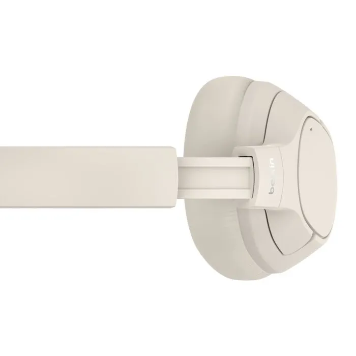Belkin SoundForm Isolate Noise Cancelling Over-Ear Headphones -kuulokkeet, Hiekka
