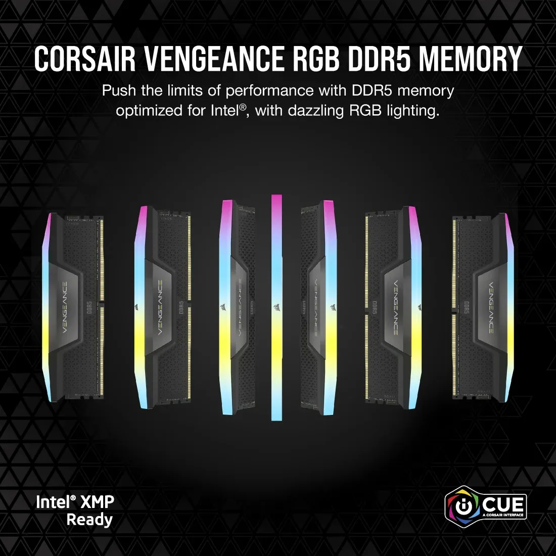 Corsair Vengeance RGB DDR5 CUDIMM 48GB 2x24GB, 8200, 1.4V, Intel XMP