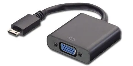 MicroConnect HDMI Mini - VGA adapter M-F - adapter, Svart