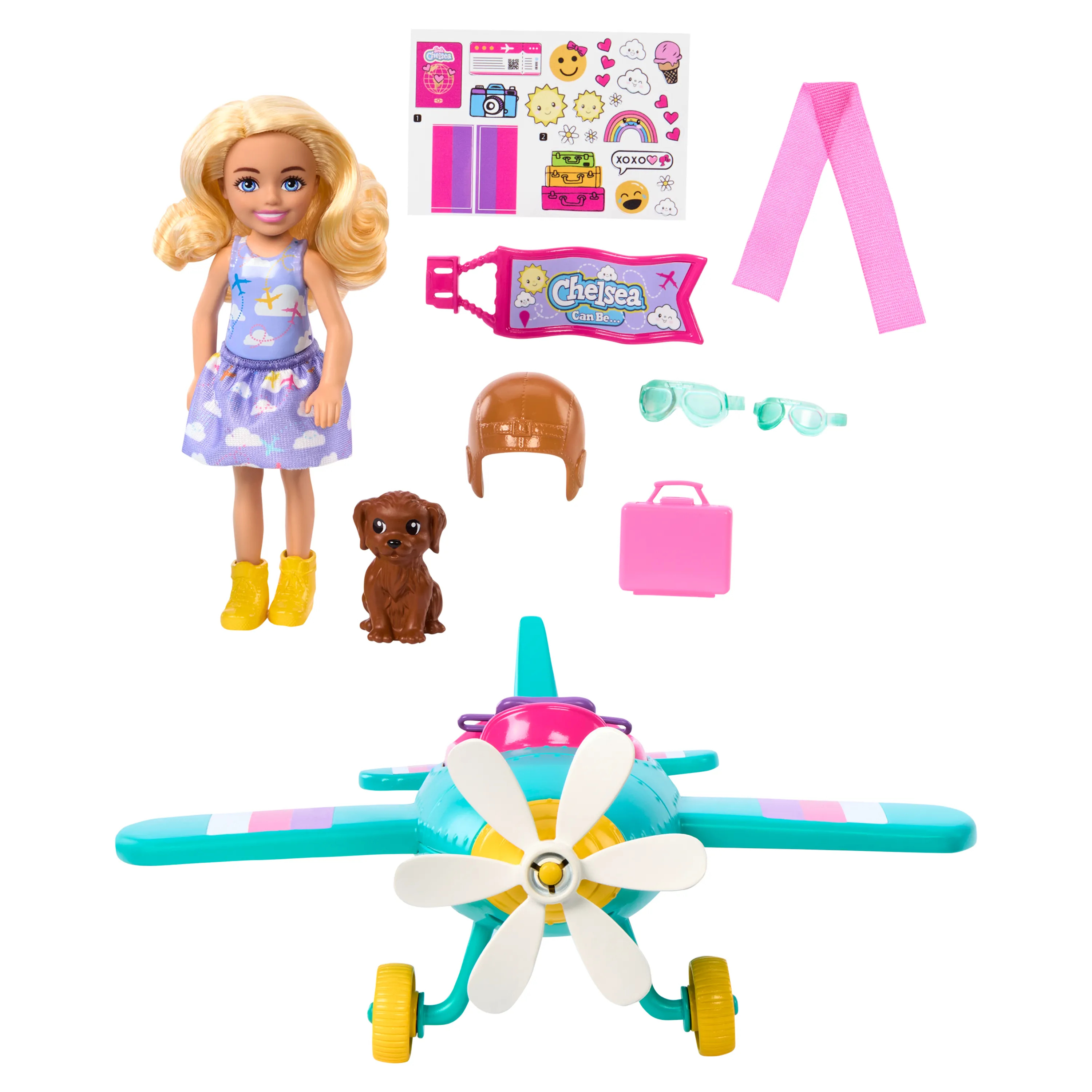 Mattel Barbie Family &amp; Friends New Chelsea Can Be Plane Doll