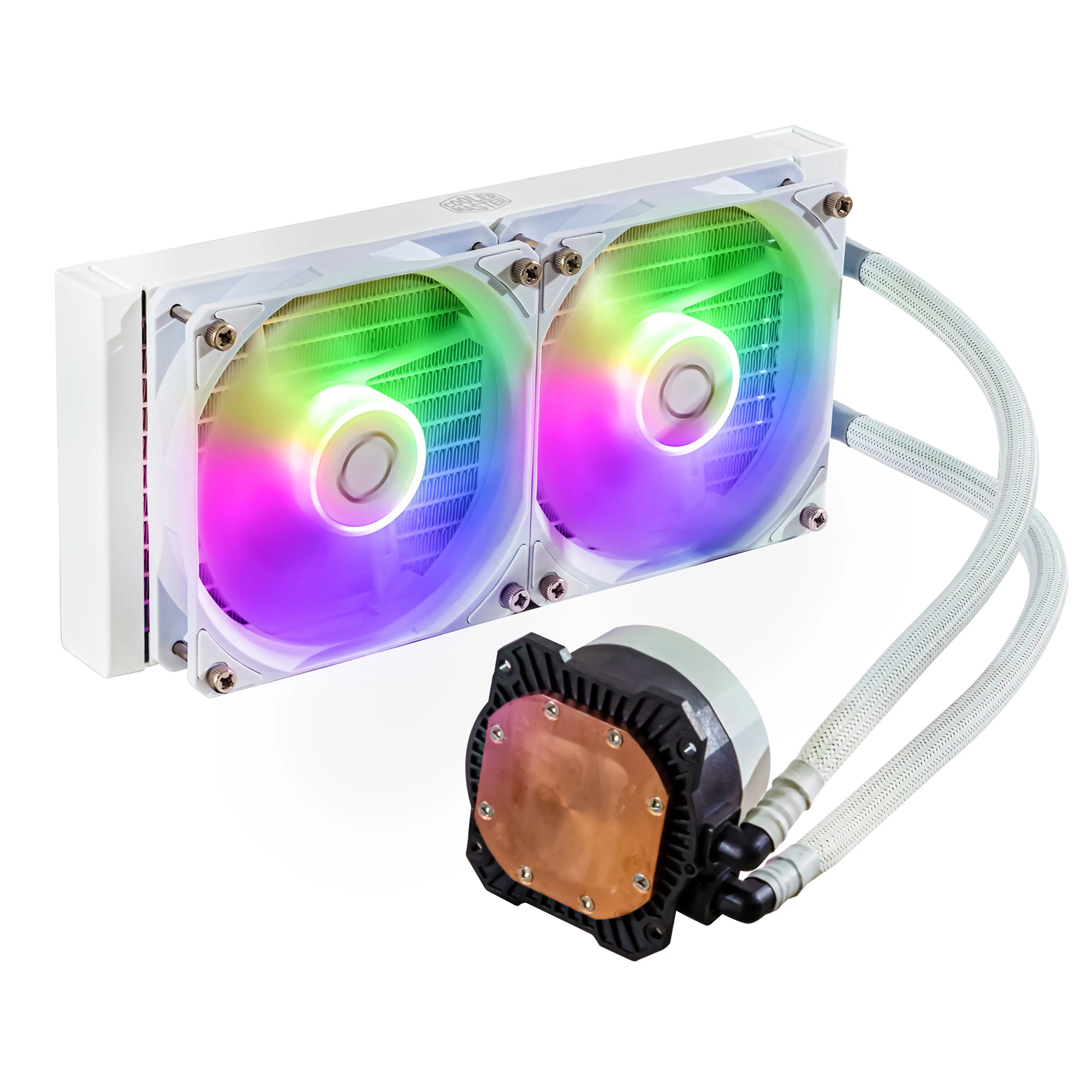 Cooler Master ML240L Core -nestejäähdytysjärjestelmä, Valkoinen