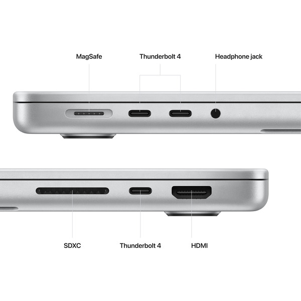 CTO Apple MacBook Pro 14&quot;, M2 Max (12C CPU / 30C GPU), 64 GB, 8 TB, 96 W, macOS - b&auml;rbar dator, Silver (int. engelska) MPHH3