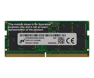 Crucial ECC SO-DIMM 16 Gt (1 x 16 Gt) DDR5 6400 MHz -muisti, vihre&auml;