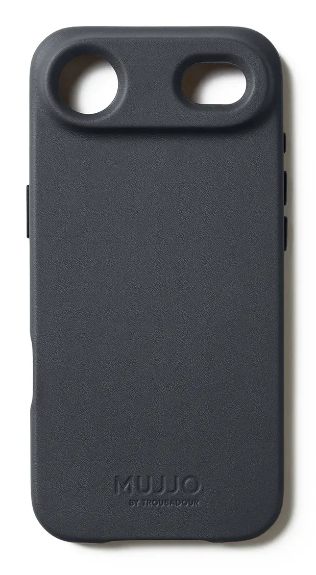 Mujjo Full Leather MagSafe Case for iPhone 17, Basalt