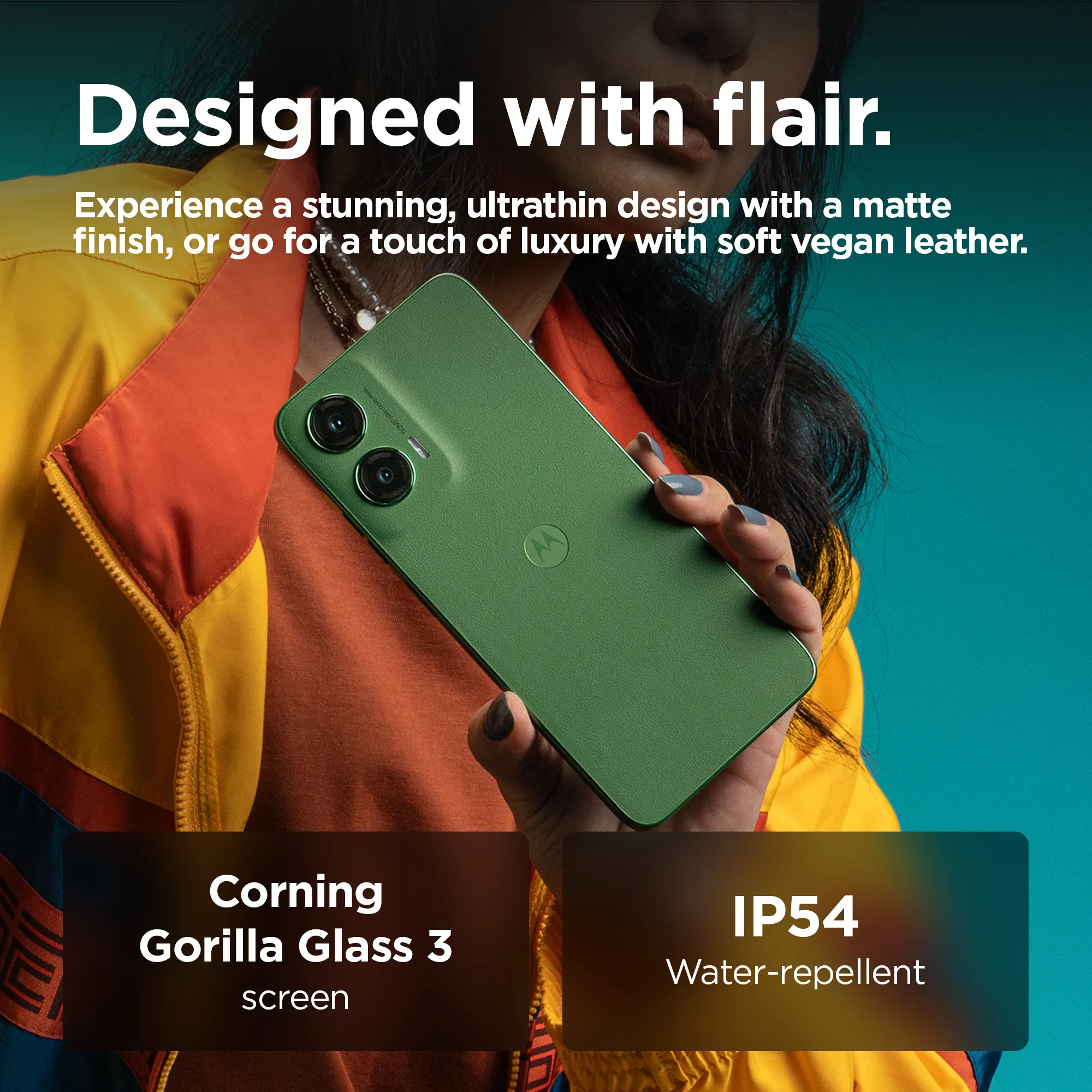 Motorola Moto G35 128/4 Gt -Android-puhelin, Vihreä