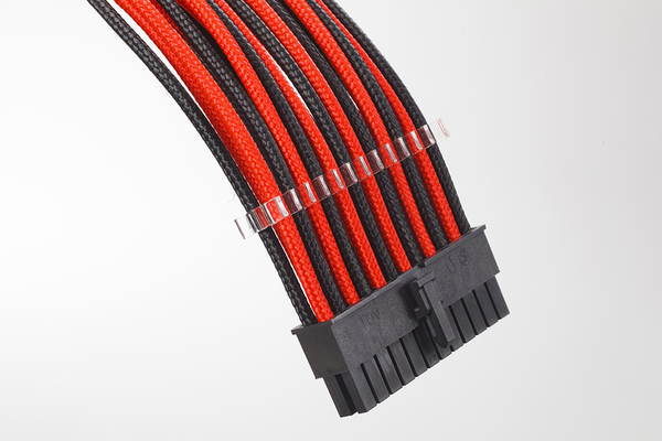 Phanteks Extension Cable Combo Pack_24P/8P/8V/8V. 500mm Length. Black/Red