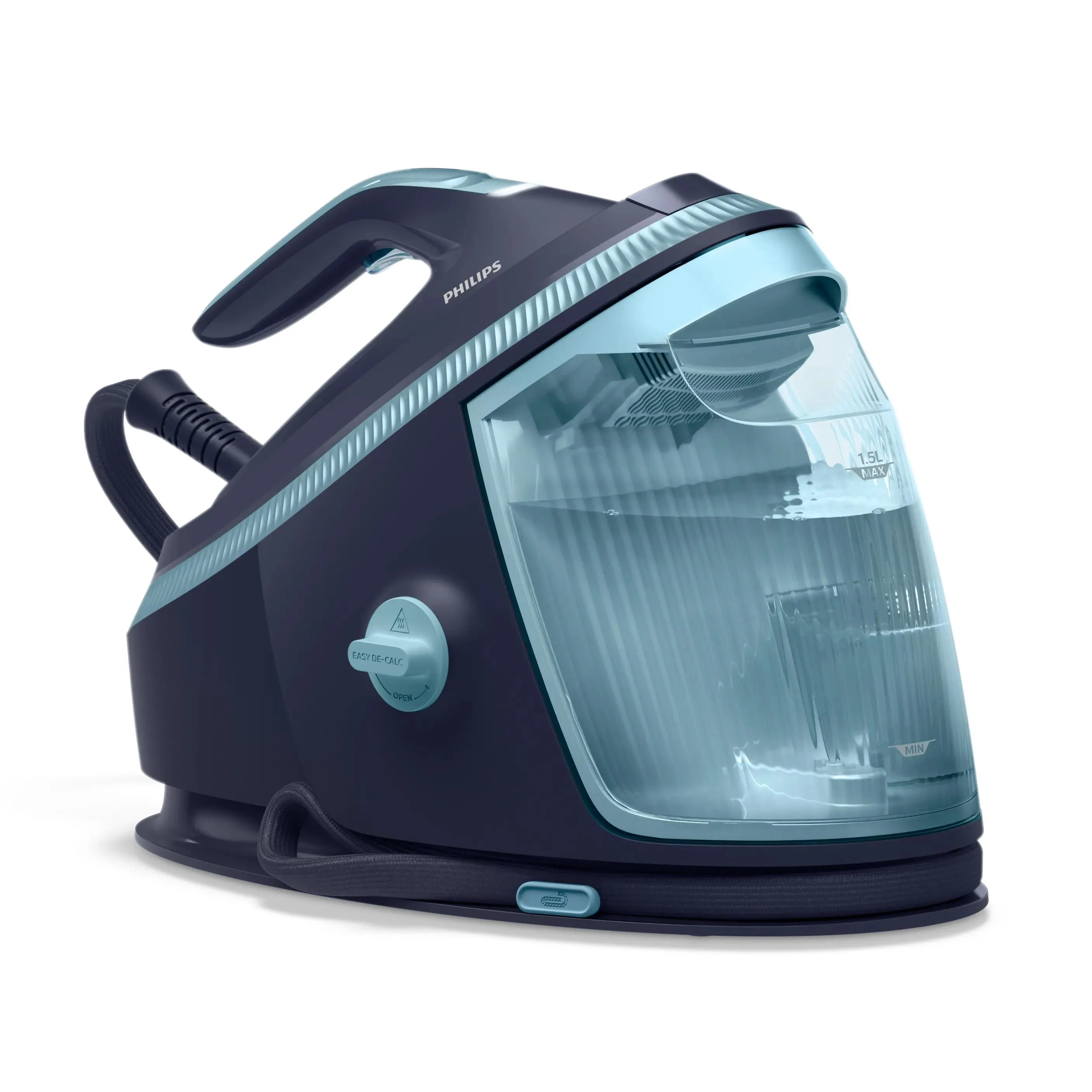 Philips PerfectCare 7000 Series PSG7200/20 Steam Generator Iron, 3120W, 8.5 bar, 1.5L, Louros Blue, Misty Dawn